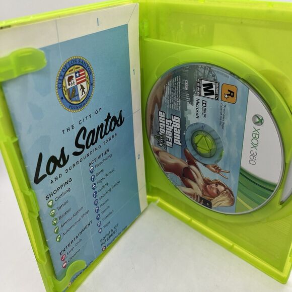 Grand Theft Auto V 5 Xbox 360 + Map - Tested - Picture 6 of 11